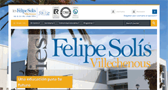 Desktop Screenshot of iesfelipesolis.com